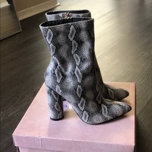 Snakeskin boots